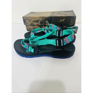 Chaco Mint Leaf Kid's Ecotread Sandals Sz 4 NIB